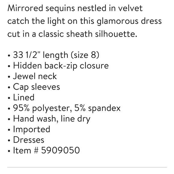 Eliza J Sequin Velvet Dress - Picture 10 of 10